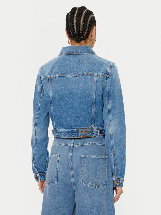TWINSET TWINSET Τζιν μπουφάν 242TP2562 Μπλε Regular Fit