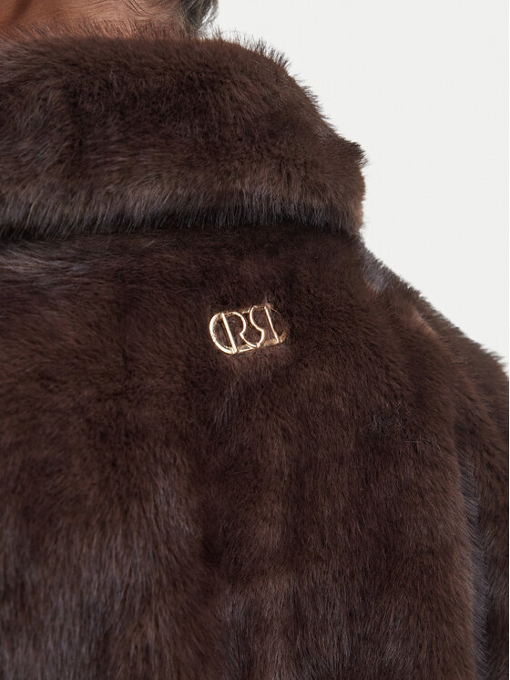 Rinascimento Rinascimento Шуба CFC0127150003 Темно-коричневий Regular Fit