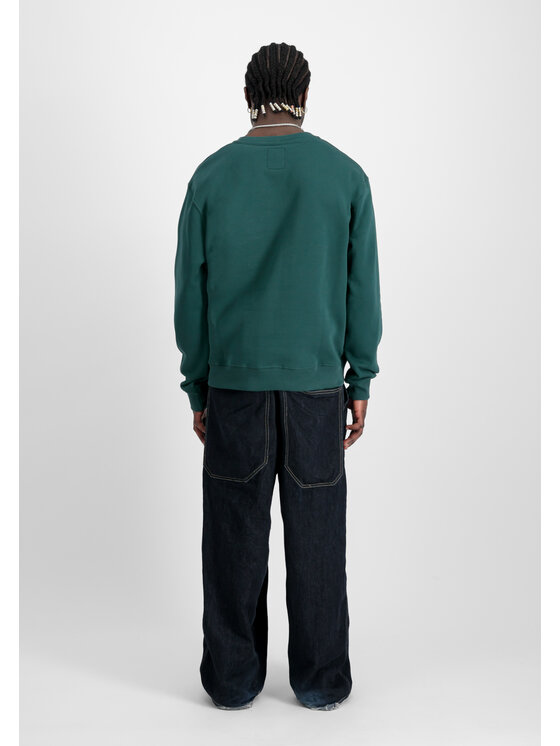 Alpha Industries Alpha Industries Bluza Basic Small Logo Sweatshirt Zielony Regular Fit