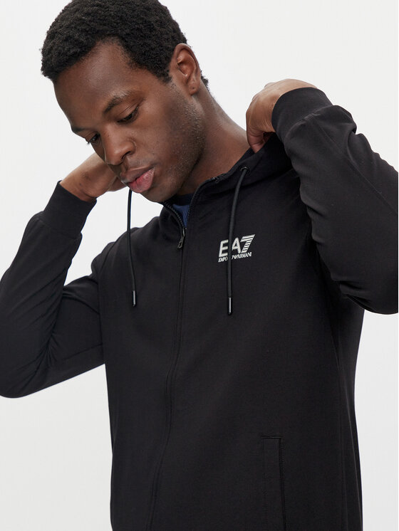 EA7 Emporio Armani Felpa 6DPM53 PJVRZ 1200 Nero Regular Fit Modivo