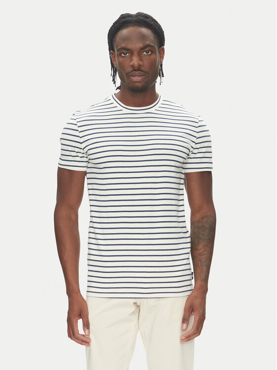 Mustang Mustang T-Shirt Allen 1016496 Σκούρο μπλε Regular Fit