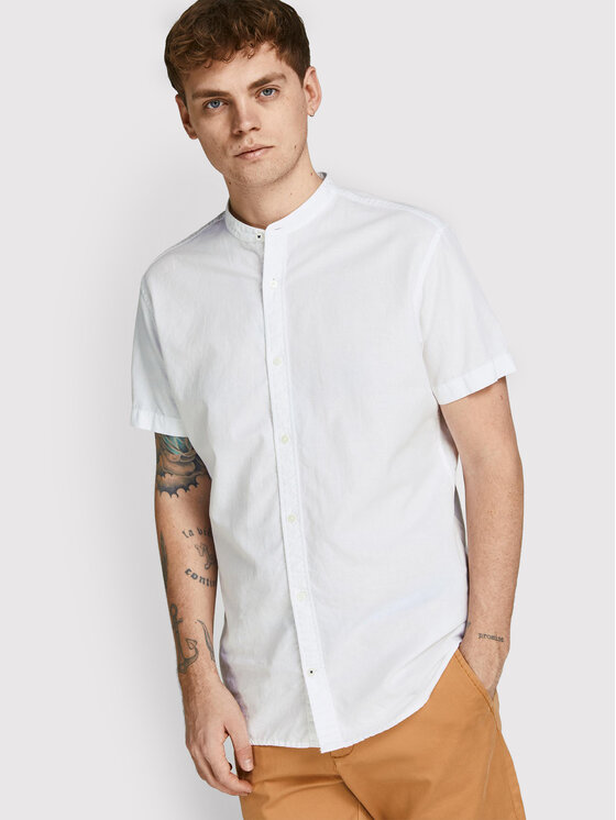 Camicia Summer 12208479 Bianco Slim Fit