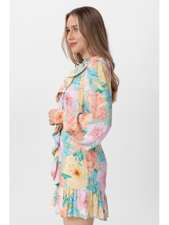 LAURELLA LAURELLA Každodenní šaty 4UL016 Zelená Regular Fit