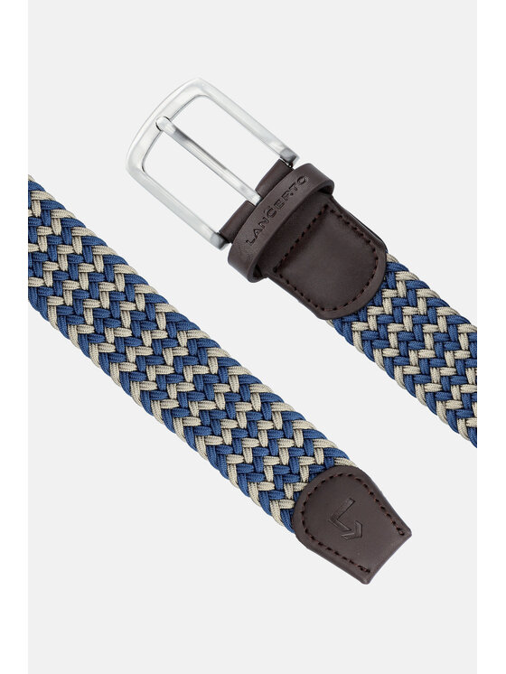 Lancerto Lancerto Pasek Męski Pleat PS090124000019 Niebieski