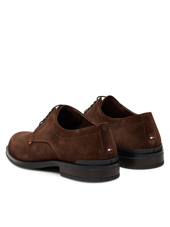 Tommy Hilfiger Tommy Hilfiger Cipele Corporate Derby FM0FM05582 Smeđa