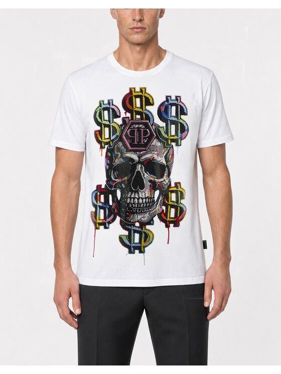 PHILIPP PLEIN PHILIPP PLEIN T-Shirt 31098 Biały Regular Fit