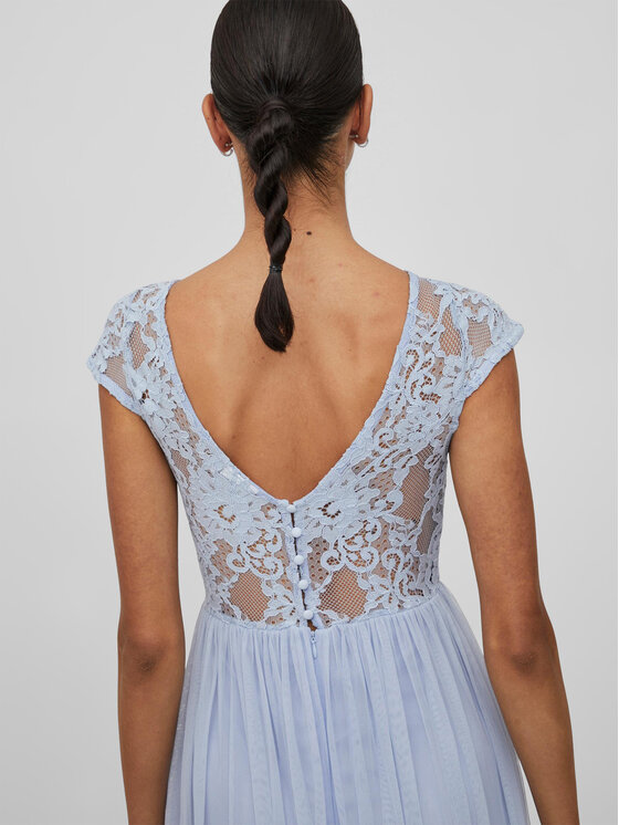 Vila Robe de soir e Ulricana 14083830 Bleu Regular Fit Modivo