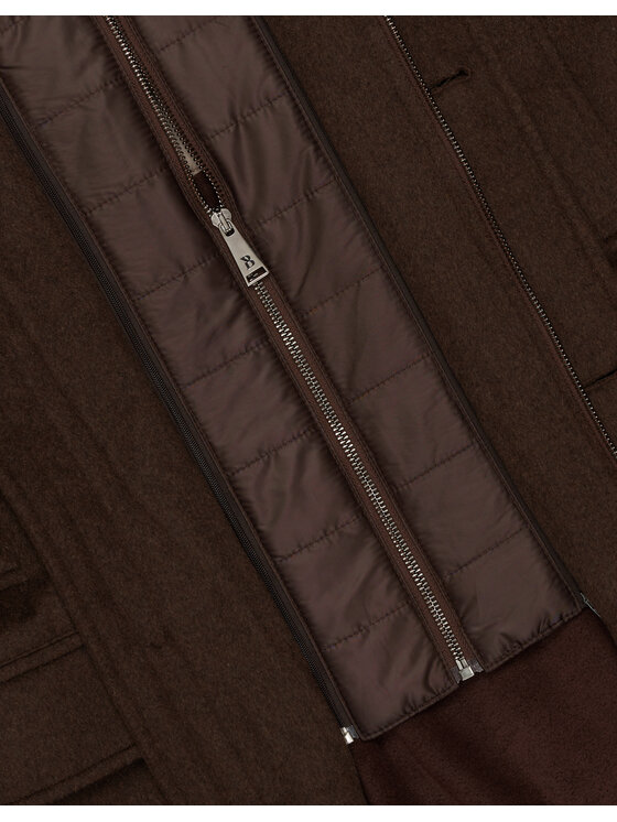 Borgio Borgio Płaszcz zimowy pontelongo Brązowy Slim Fit