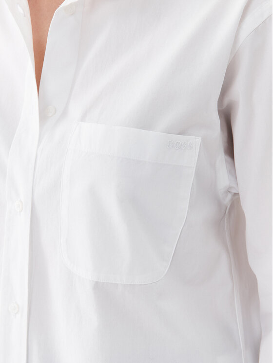 BOSS Boss Srajca 50494059 Bela Relaxed Fit