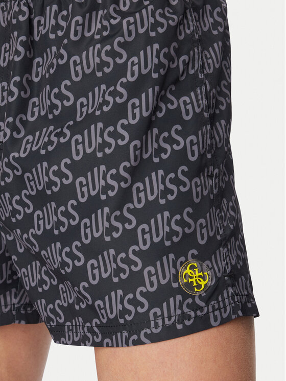 Guess Guess Plavecké šortky F6GT12 WG2A2 Černá Regular Fit