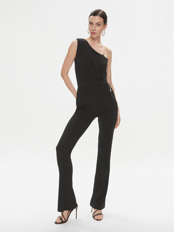 Fracomina Fracomina Salopetă FQ23WO2003W62601 Negru Slim Fit