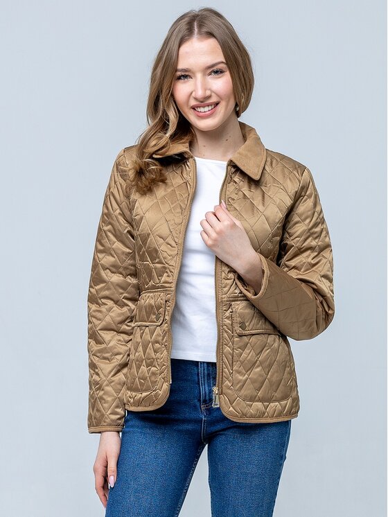 Perso Perso Bunda pro přechodné období BLE268015F Béžová Regular Fit