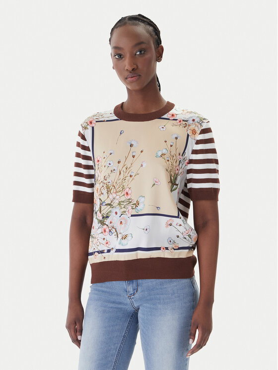 Liu Jo Liu Jo T-shirt WA6386 MS49I Marrone Regular Fit