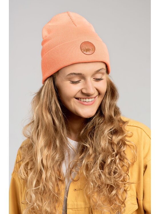 Kabak Kabak Czapka klasyczna beanie Pomarańczowy