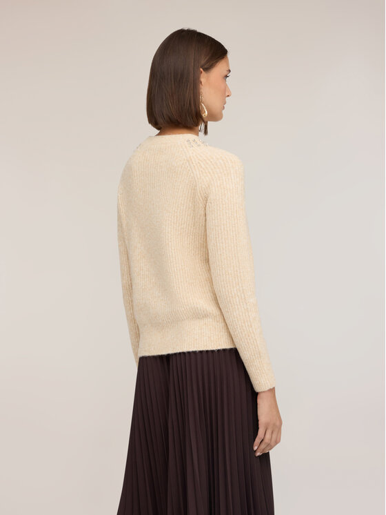 Motivi Motivi Maglione M574W004292N002 Crema Regular Fit