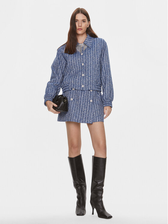 Custommade Custommade Преходно яке Frances 999830881 Син Relaxed Fit