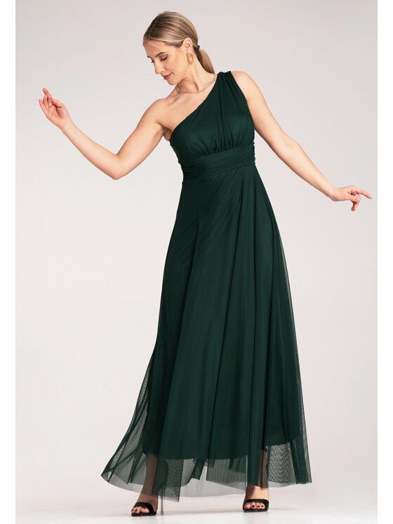 FIGL FIGL Abito da sera M1172 Verde Flared Fit