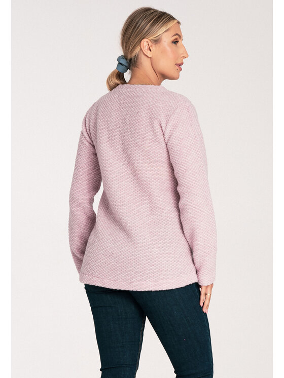 FIGL FIGL Sweter M1044 Różowy Classic Fit