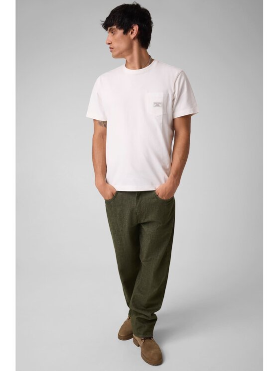 Guess Jeans Guess Jeans T-Shirt 184113 Bílá Classic Fit