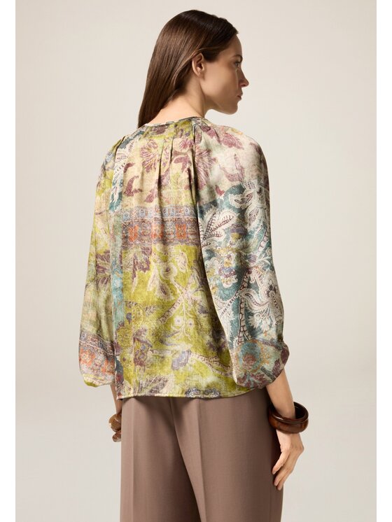 Oltre Oltre Blusa 2507J000751N0S5 Verde Regular Fit