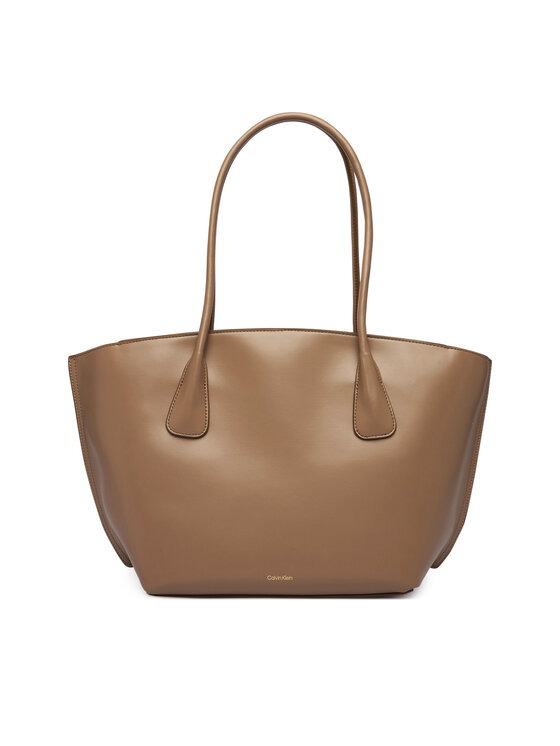 Calvin Klein Calvin Klein Дамска чанта Ck Medium Dome Tot LV04F3344G Бежов