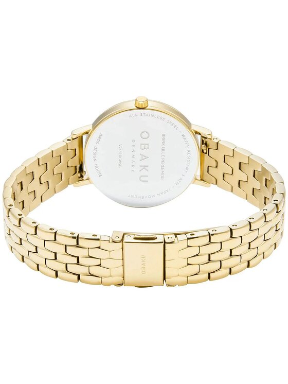 Obaku Obaku Zegarek V248LXGWSG Złoty