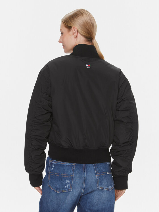 Tommy Jeans Tommy Jeans Bunda bomber Classics DW0DW17240 Černá Regular Fit