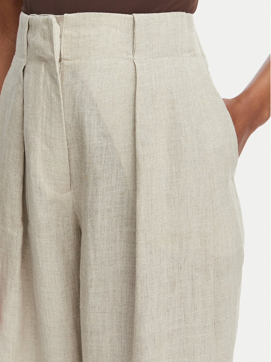 Marella Marella Riidest püksid Rete 2613131022 Beež Straight Fit