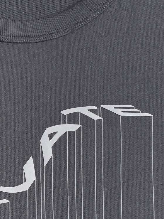 4F 4F T-Shirt BRIGHT TRACK Szary ciemny Regular Fit