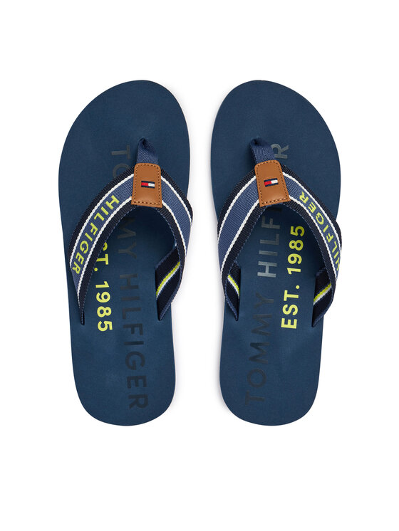 Tommy Hilfiger Tommy Hilfiger Джапанки Sporty Hilfiger Beach Sandal FM0FM05805 Син