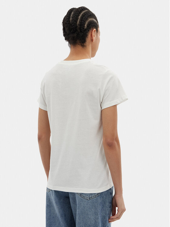 Lee Lee Póló Small Logo 112350196 Ekru Regular Fit
