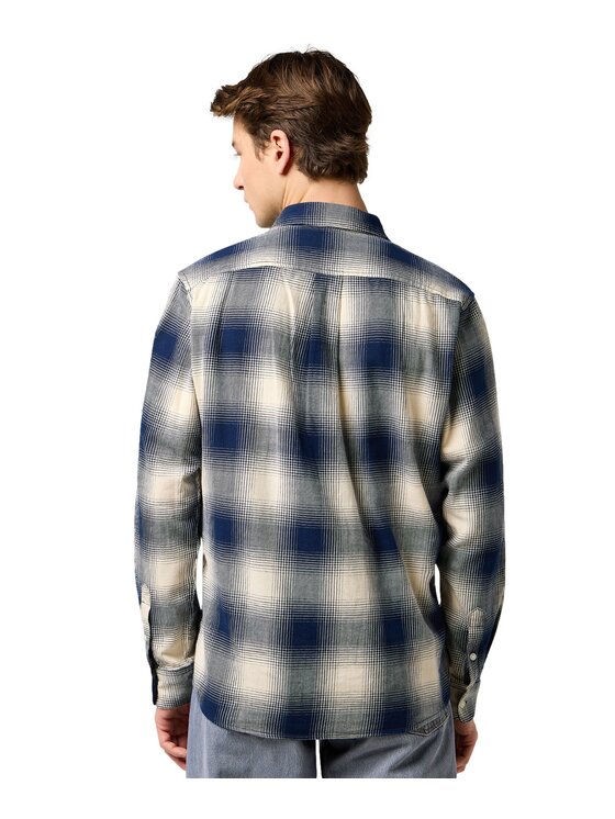 Wrangler Wrangler Koszula 112371651 Granatowy Regular Fit