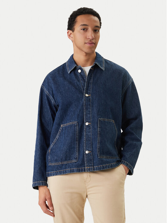 Jack & Jones cămașă de blugi Cambridge 12293585 Bleumarin Oversize