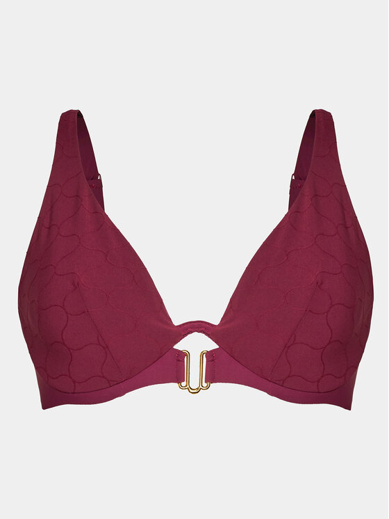 Chantelle Chantelle Gornji del bikini Glow C15T10 Bordo rdeča