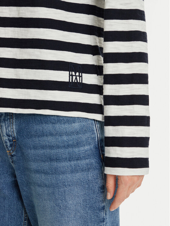 Marc O'Polo Marc O'Polo Bluse 508 3014 52145 Dunkelblau Relaxed Fit