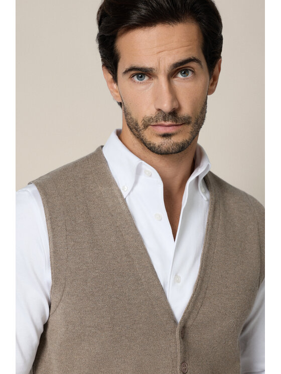 Lancerto Lancerto Kamizelka Lior SW073225000092 Beżowy Regular Fit