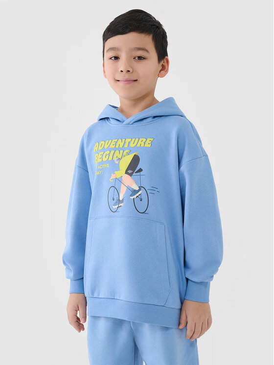 4F 4F Felpa 4FJASAW24TSWSM2160-32S Blu scuro Oversize