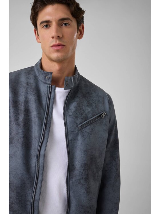 Guess Guess Bunda pro přechodné období 183293 Modrá Classic Fit