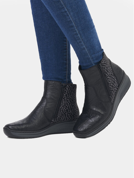 Rieker Rieker Botine 48759-00 Negru
