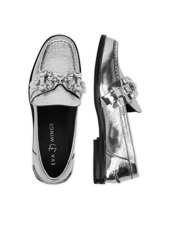 Eva Minge Eva Minge Loaferice AMARYLLIS-V1792B-315 Srebrna