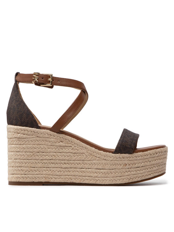 Espadryle, rozmiar 41, Brązowe, Serena Wedge Espadrille 40S2SEMS1B