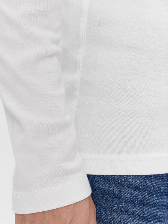 Tommy Jeans Tommy Jeans Hosszú ujjú DM0DM04409 Fehér Slim Fit