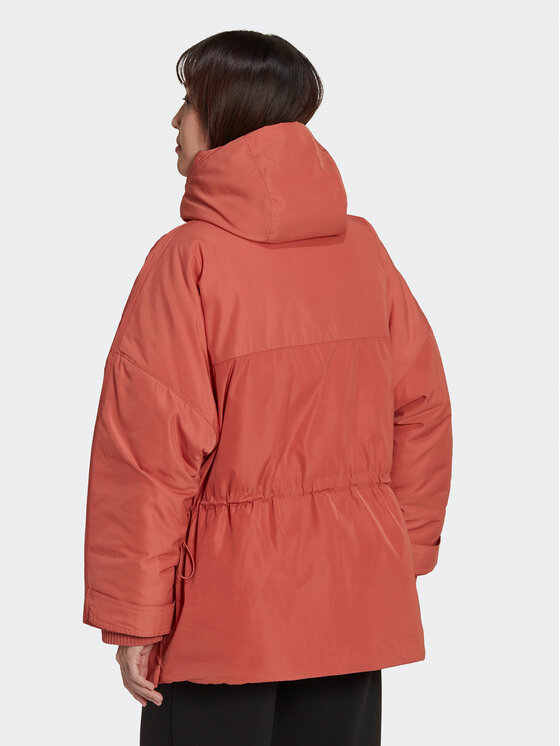 adidas adidas Kurtka przejściowa Parka HK5248 Pomarańczowy Loose Fit