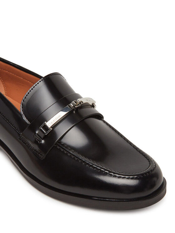 Calvin Klein Calvin Klein Półbuty Moc Loafer W/Ml - Lth HW0HW02342 Czarny