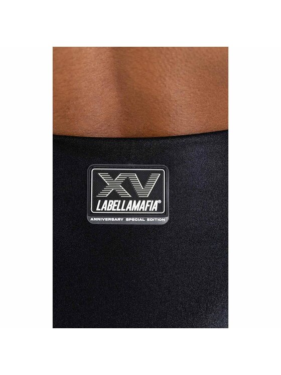 LaBellaMafia LaBellaMafia Legginsy LABELLAMAFIA LEGGING HARDCORE LADIES BLACK Czarny Regular Fit