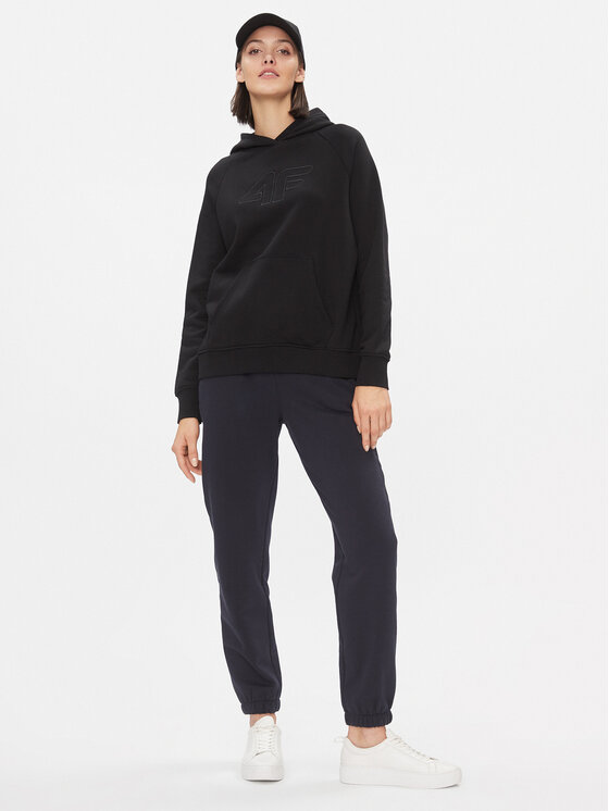 4F 4F Суитшърт 4FAW23TSWSF0765 Черен Regular Fit