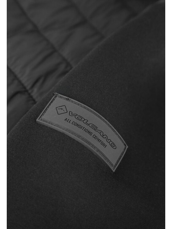 Volcano Volcano Bluza B-KLARK Czarny Regular Fit