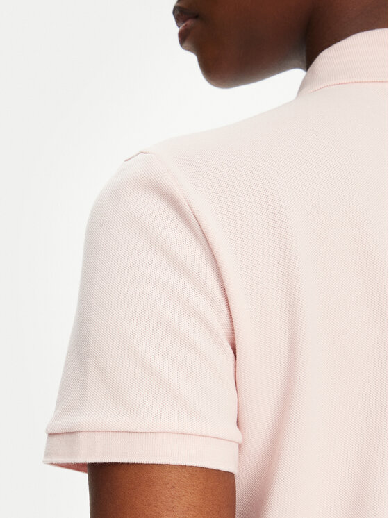 Lacoste Lacoste Každodenní šaty EF5473 Růžová Slim Fit
