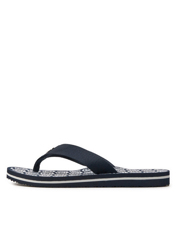 Tommy Hilfiger Tommy Hilfiger Japonki Th Emblem Beach Sandal FW0FW07900 Granatowy