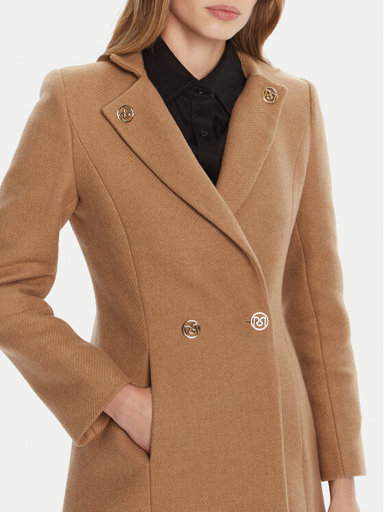 Rinascimento Rinascimento Wollmantel CFC0126218003 Beige Regular Fit